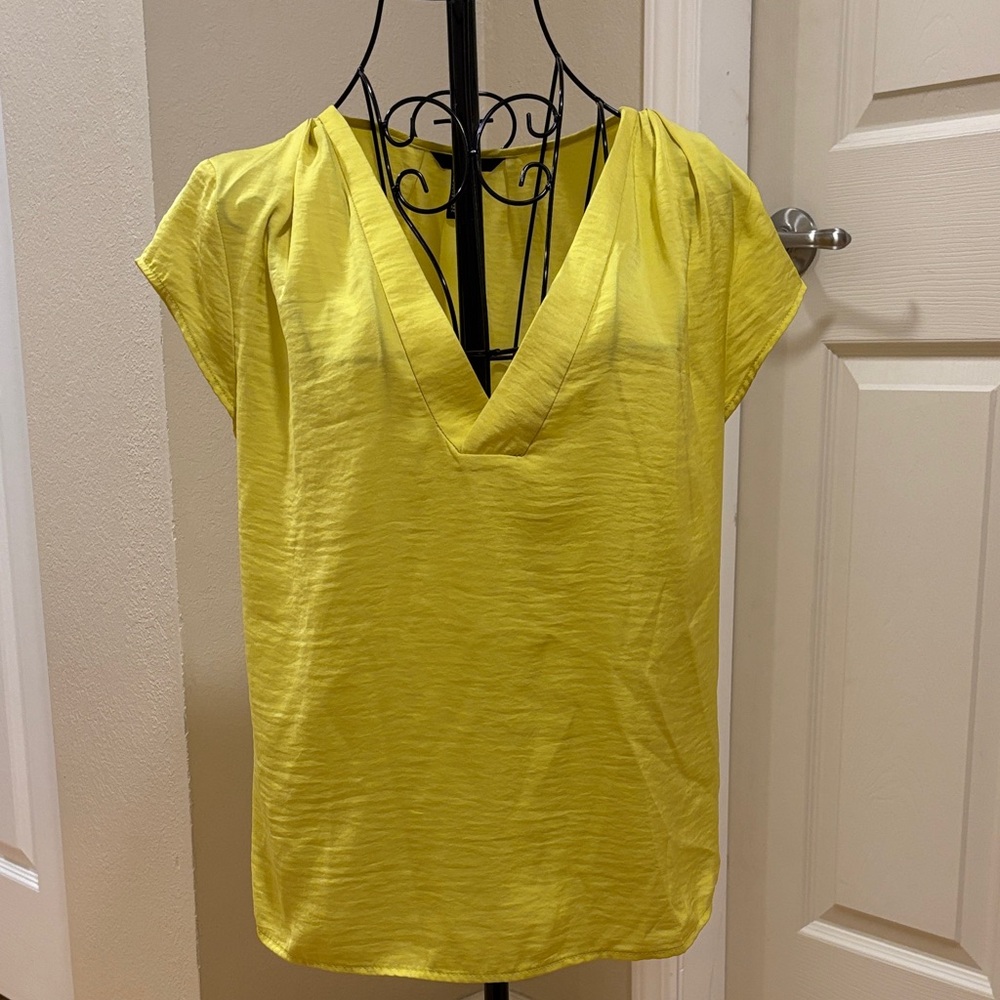 H&M Sunny Yellow V-Neck Blouse